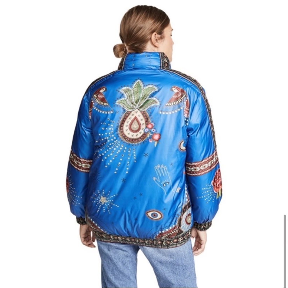 Farm Rio Reversible Mystic Puffer Jacket size S/M - Picture 4 of 12